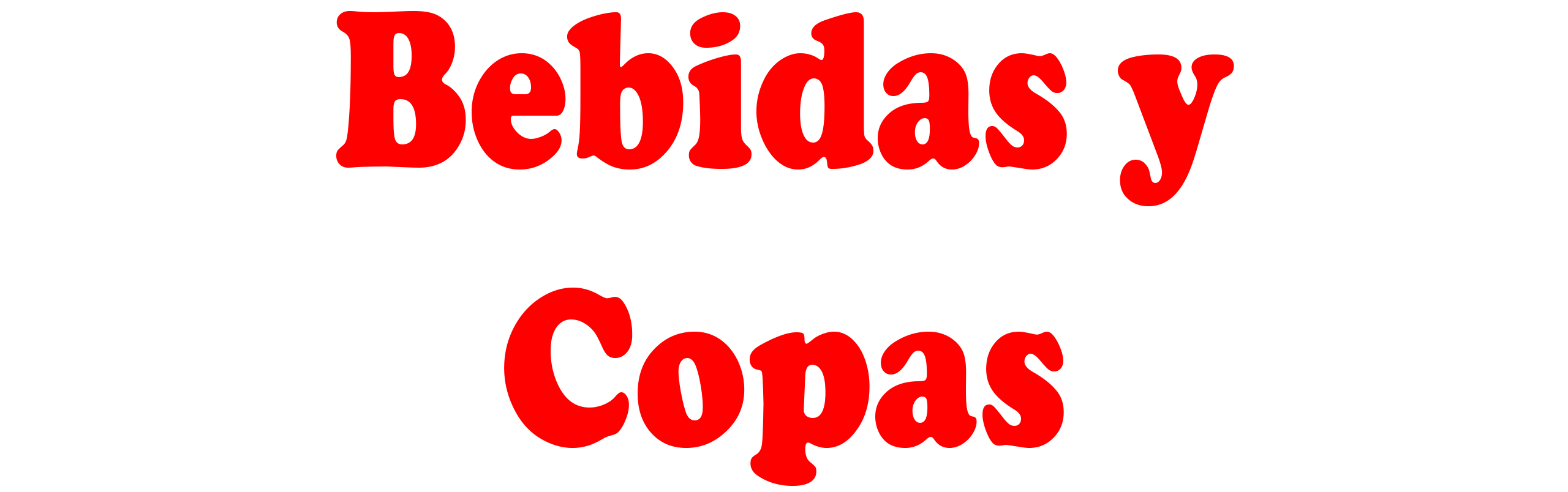 Bebidas y Copas